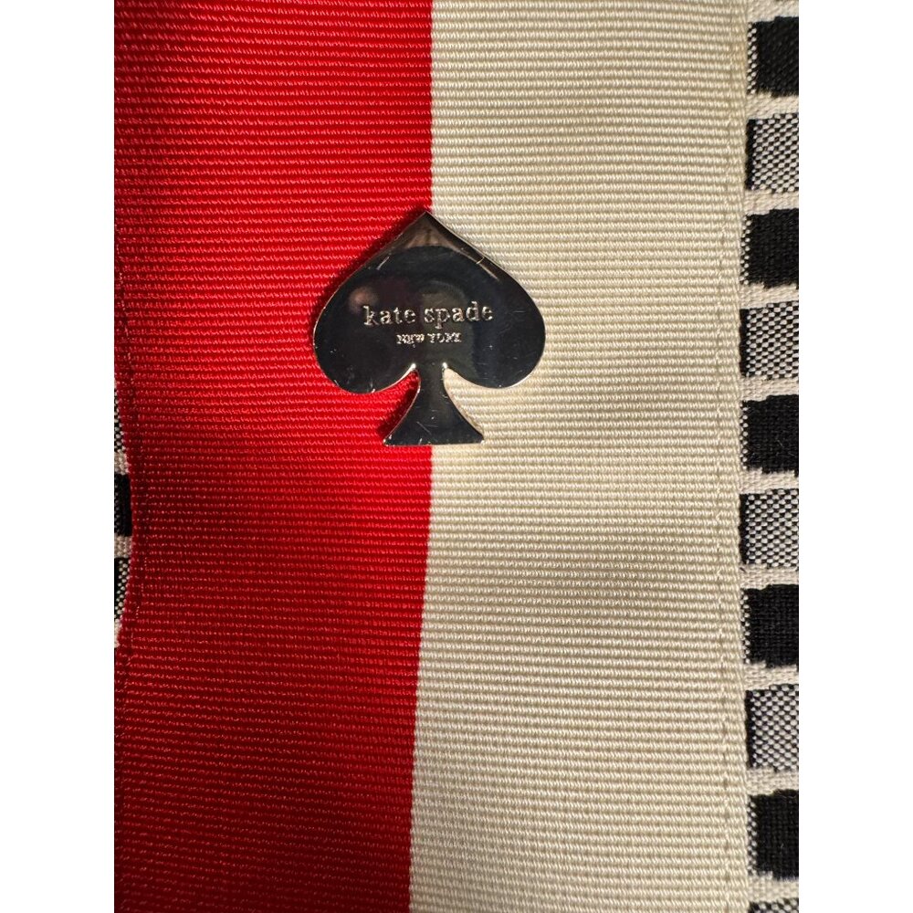 Kate Spade Black and White Shoulder Bag with Red Stripe - Picture 2 of 15